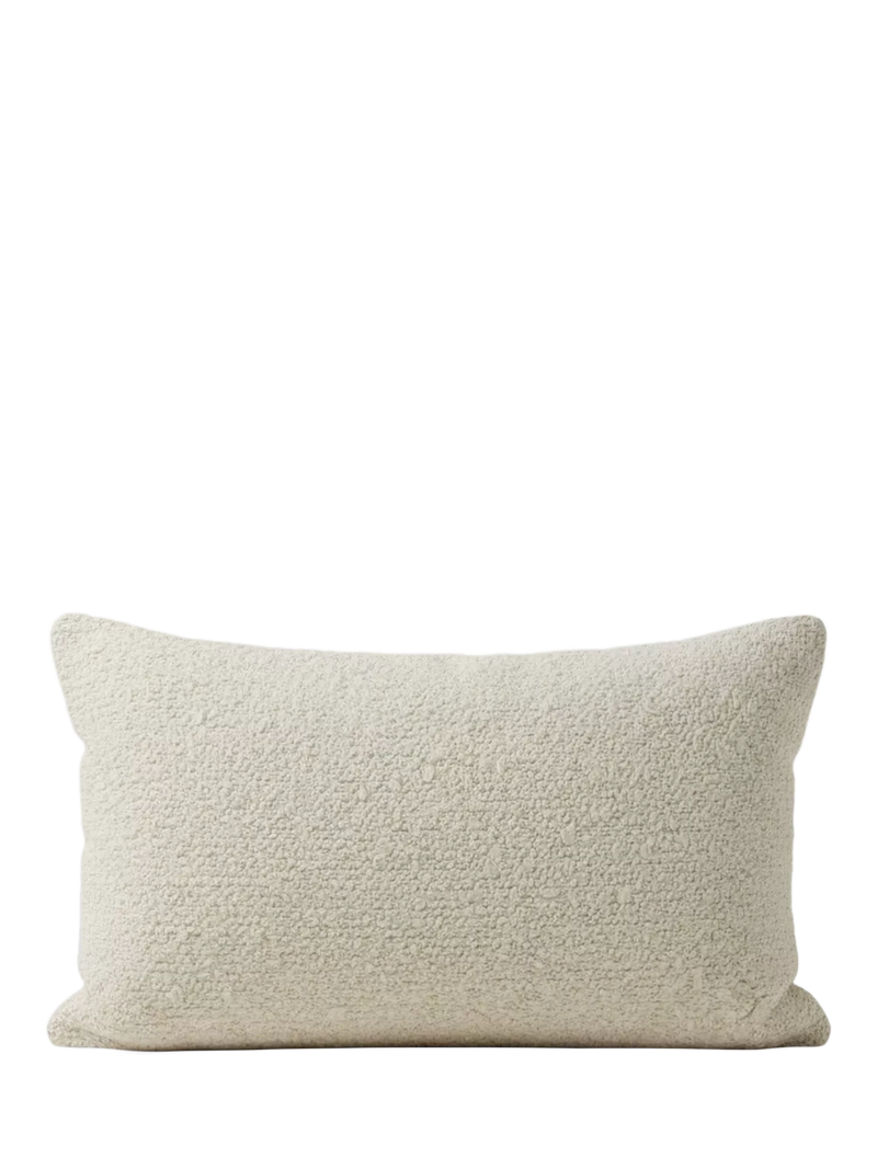 Truly Lombard bouclé rectangular cushion cover ecru, imported from the UK