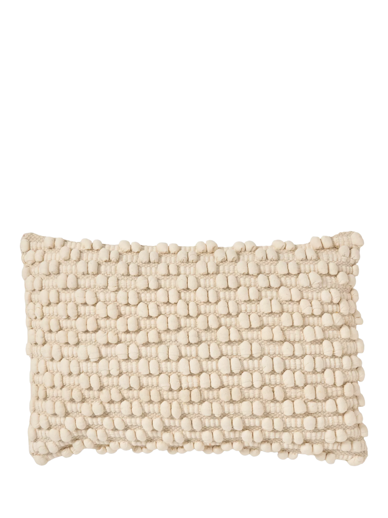 Truly Lombard Textured Cushion Cover Ecru 50x30cm, UK version