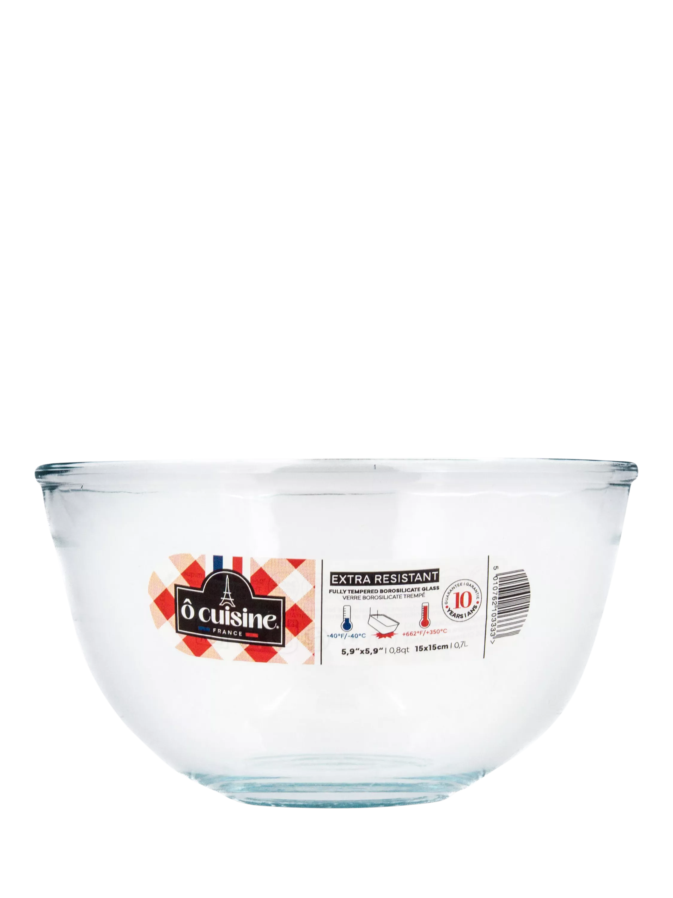 Ôcuisine glass mixing bowl clear 700ml, imported from the UK