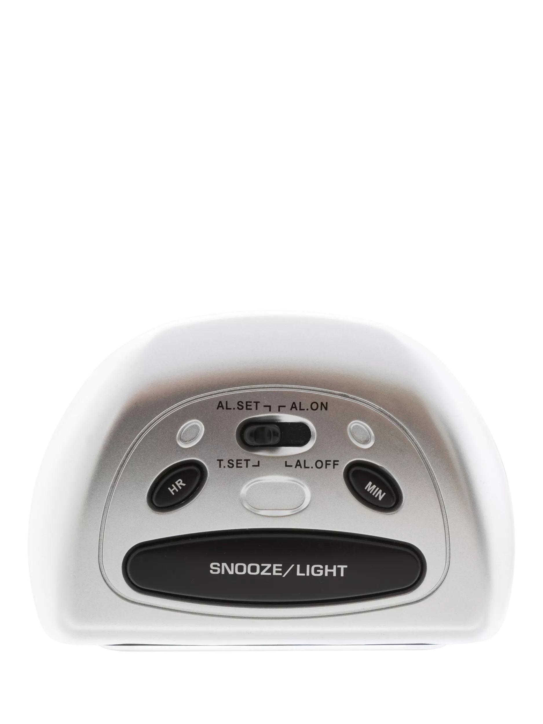 Acctim Auric digital alarm clock in silver - British product