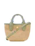 Longchamp Le Panier Pliage basket bag almond green, UK version