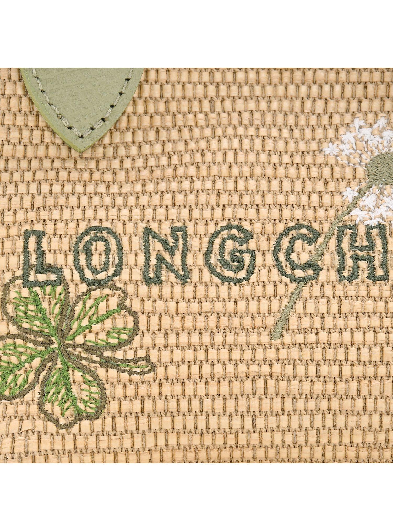 Longchamp Le Panier Pliage basket bag almond green, UK version