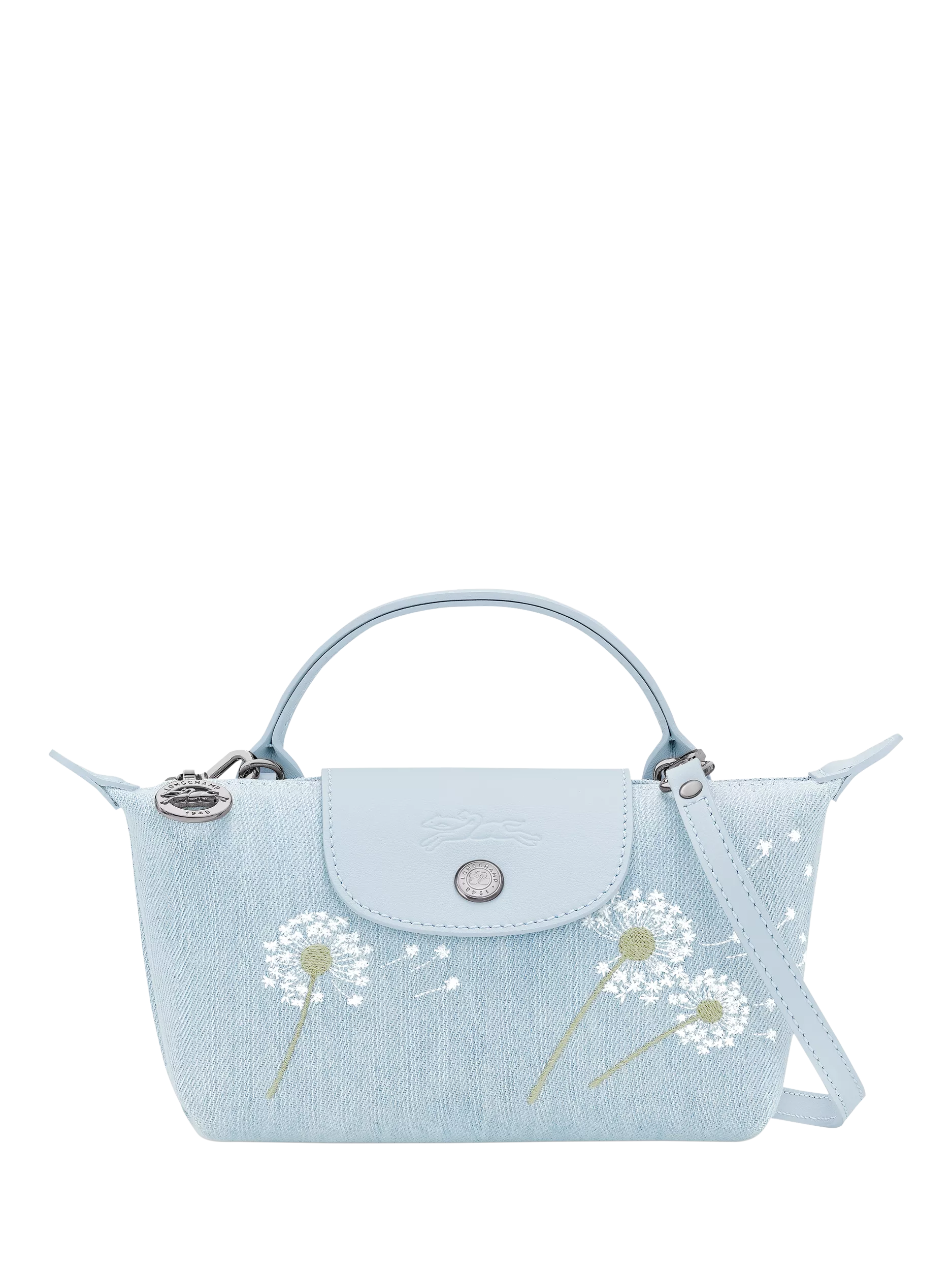 Longchamp Le Pliage XS pouch sky blue - British product