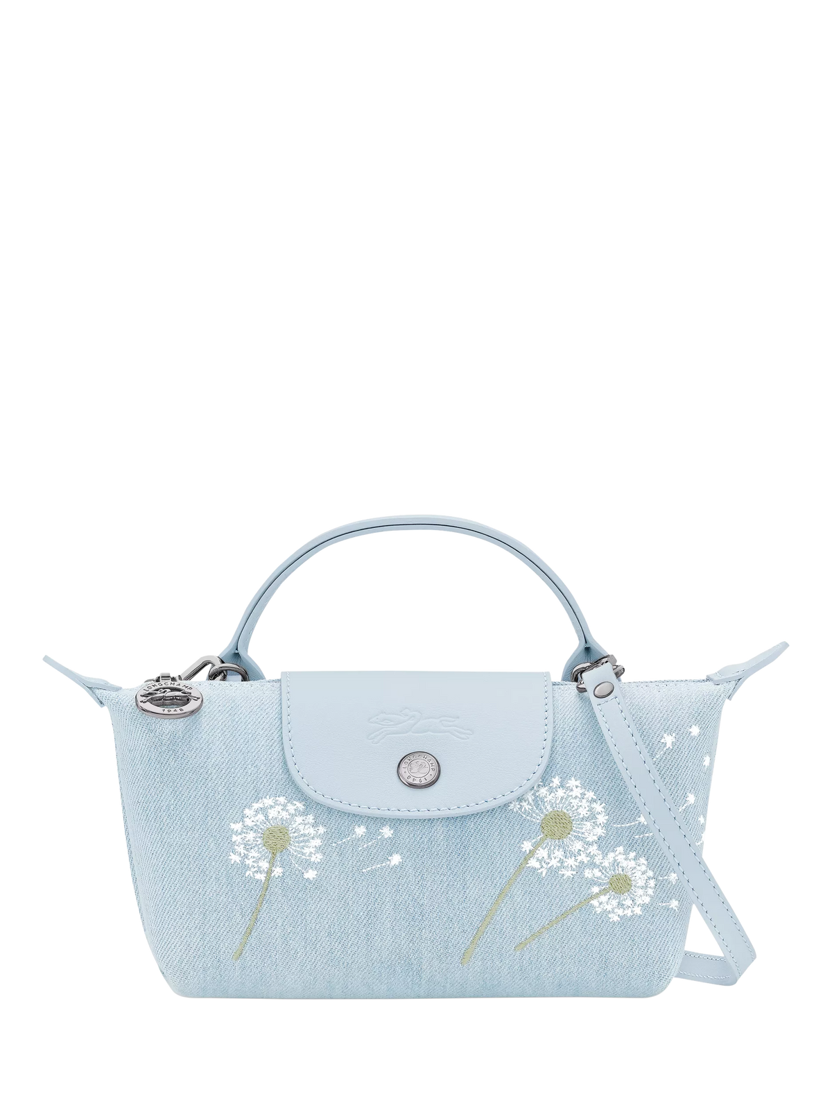 Longchamp Le Pliage XS pouch sky blue - British product