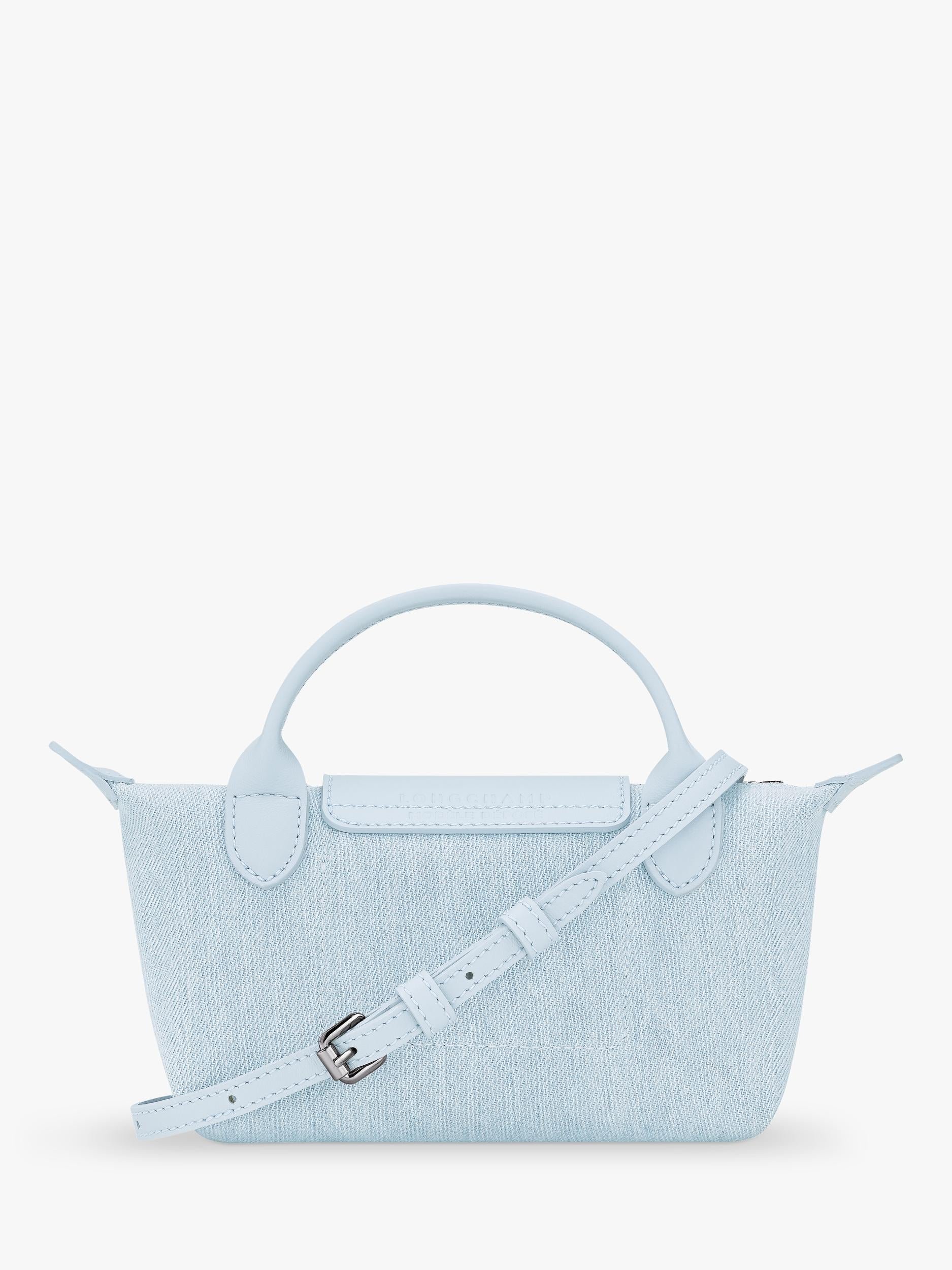 Longchamp Le Pliage XS pouch sky blue - British product