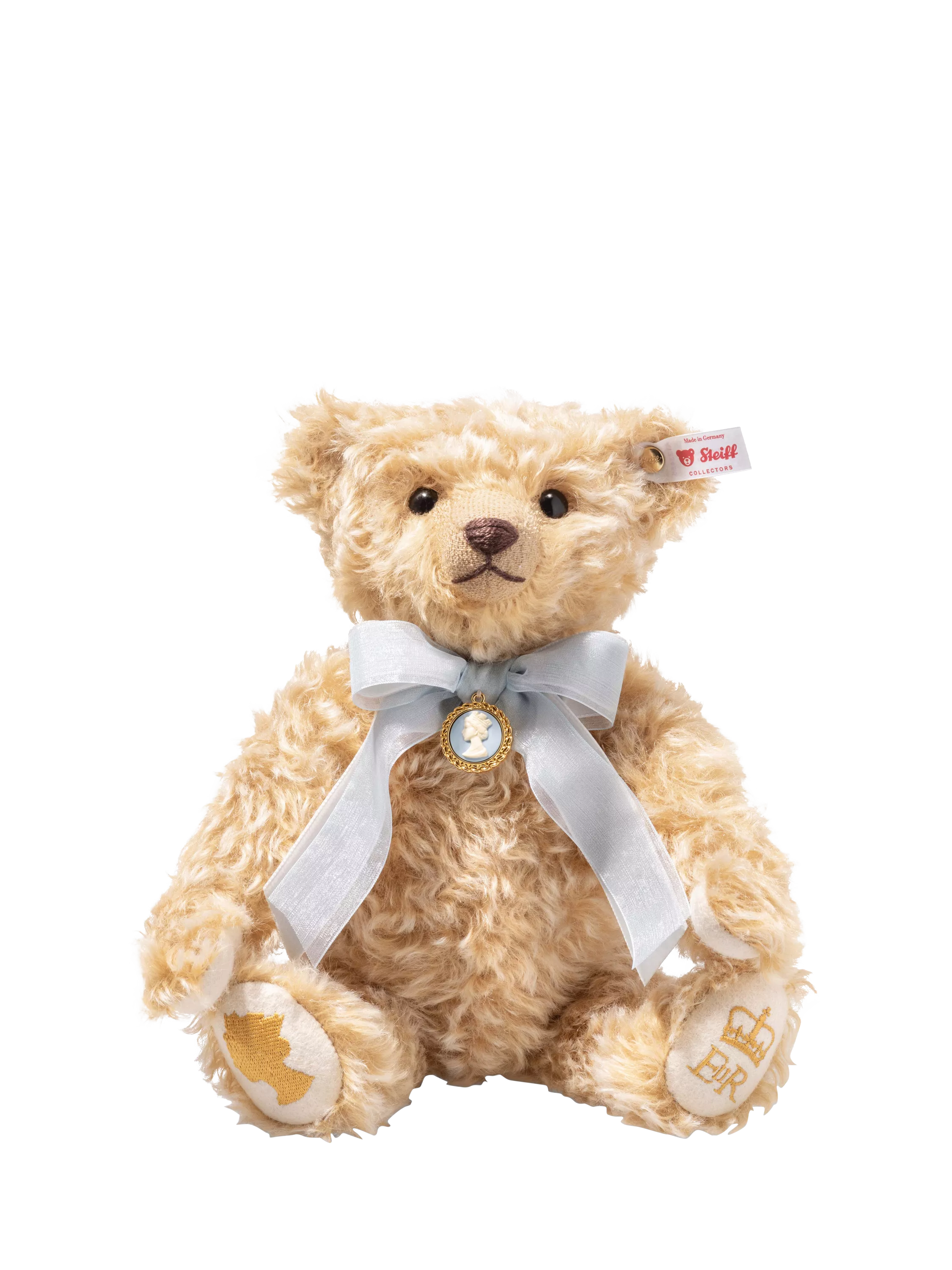 Steiff Queen Elizabeth II centenary teddy bear beige mohair (British brand)