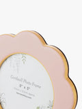 Laura Ashley Cordwell scalloped round pink photo frame 5x5 inch, UK version