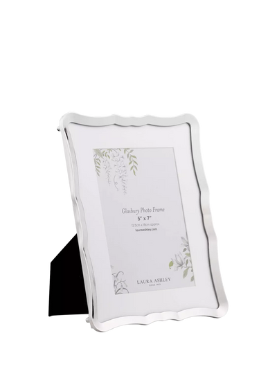 John Lewis Laura Ashley Glasbury Photo Frame 5 x 7 Polished Nickel- Buy online at McGrocer