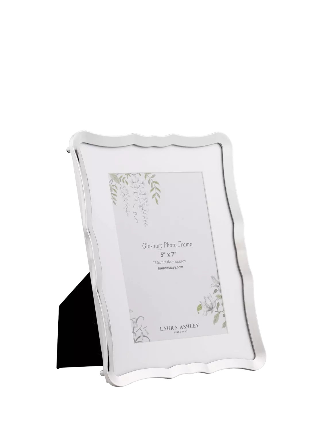 Laura Ashley photo frame polished nickel 5x7 inch - British product