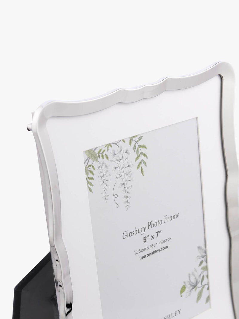 Laura Ashley photo frame polished nickel 5x7 inch - British product