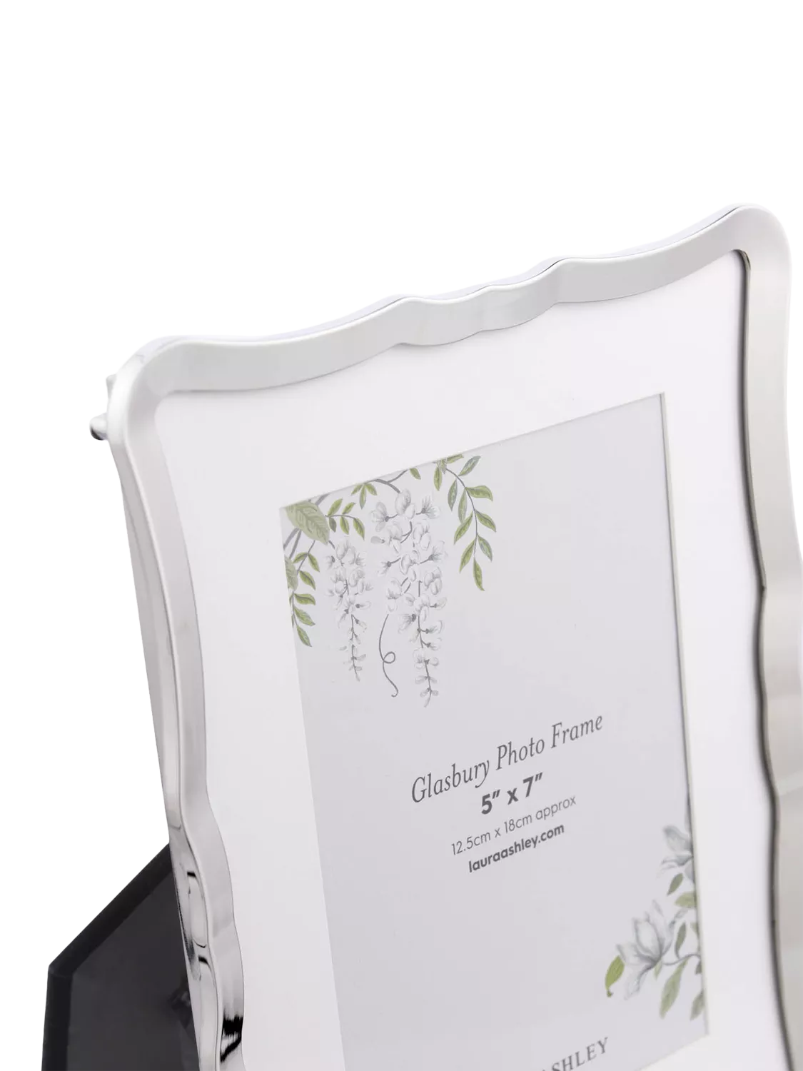 Laura Ashley photo frame polished nickel 5x7 inch - British product