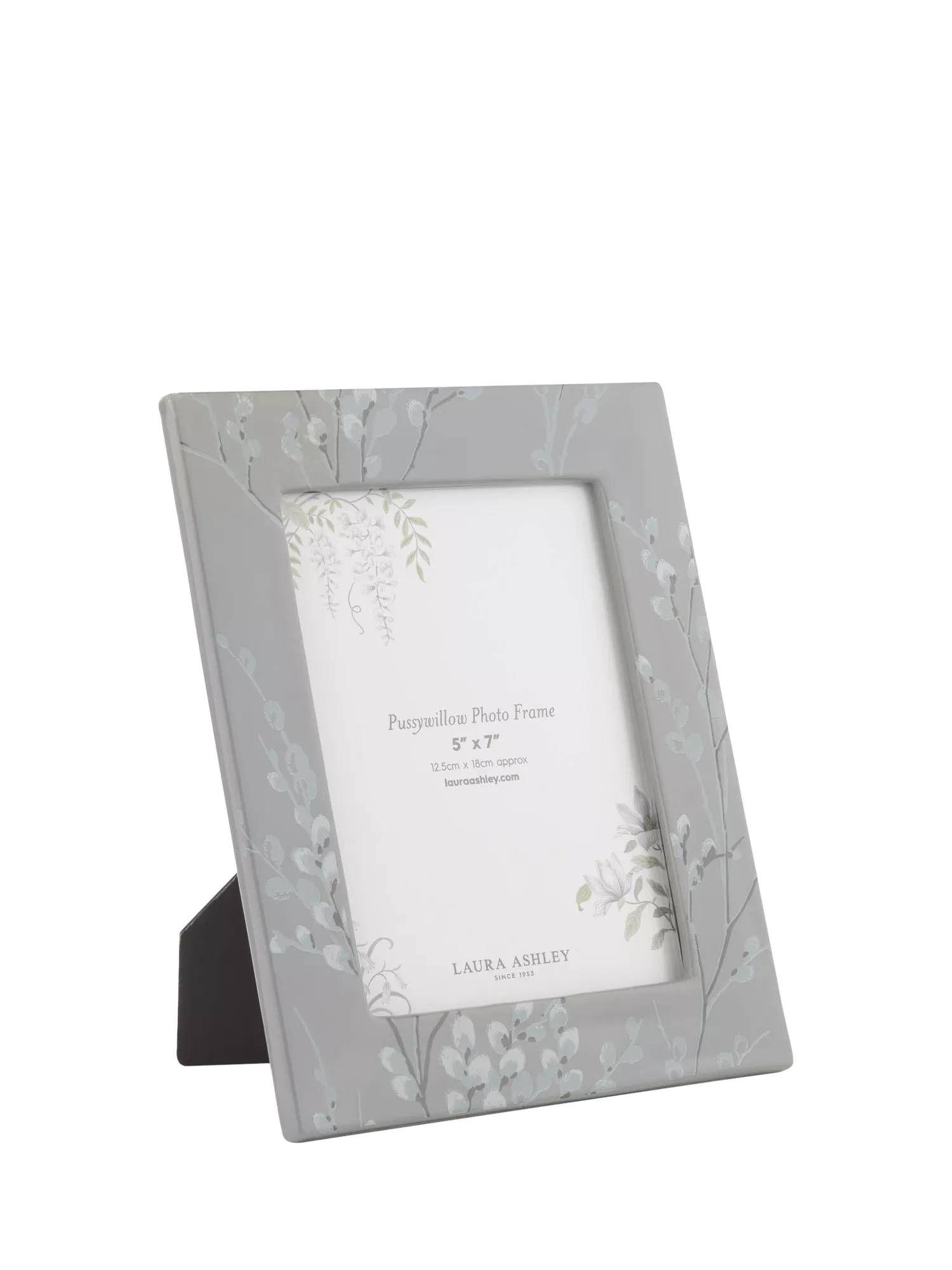 Laura Ashley pussy willow photo frame 5x7 grey (British brand)
