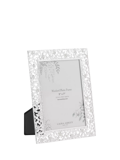John Lewis Laura Ashley Woolard Leaf Photo Frame Silver Plated 5 x 7 inch- Buy online at McGrocer