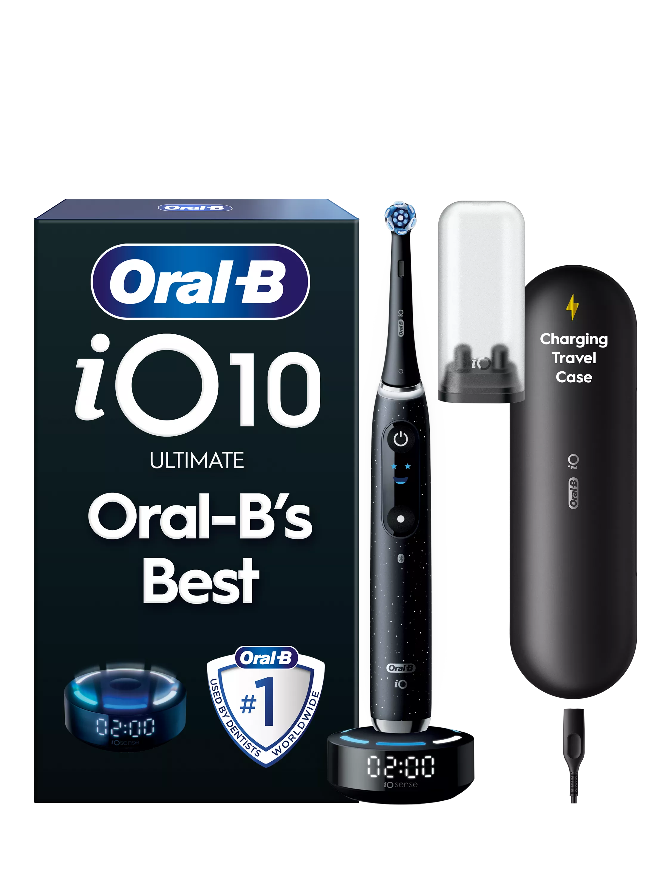 Oral-B iO10 electric toothbrush Cosmic Black (British brand)