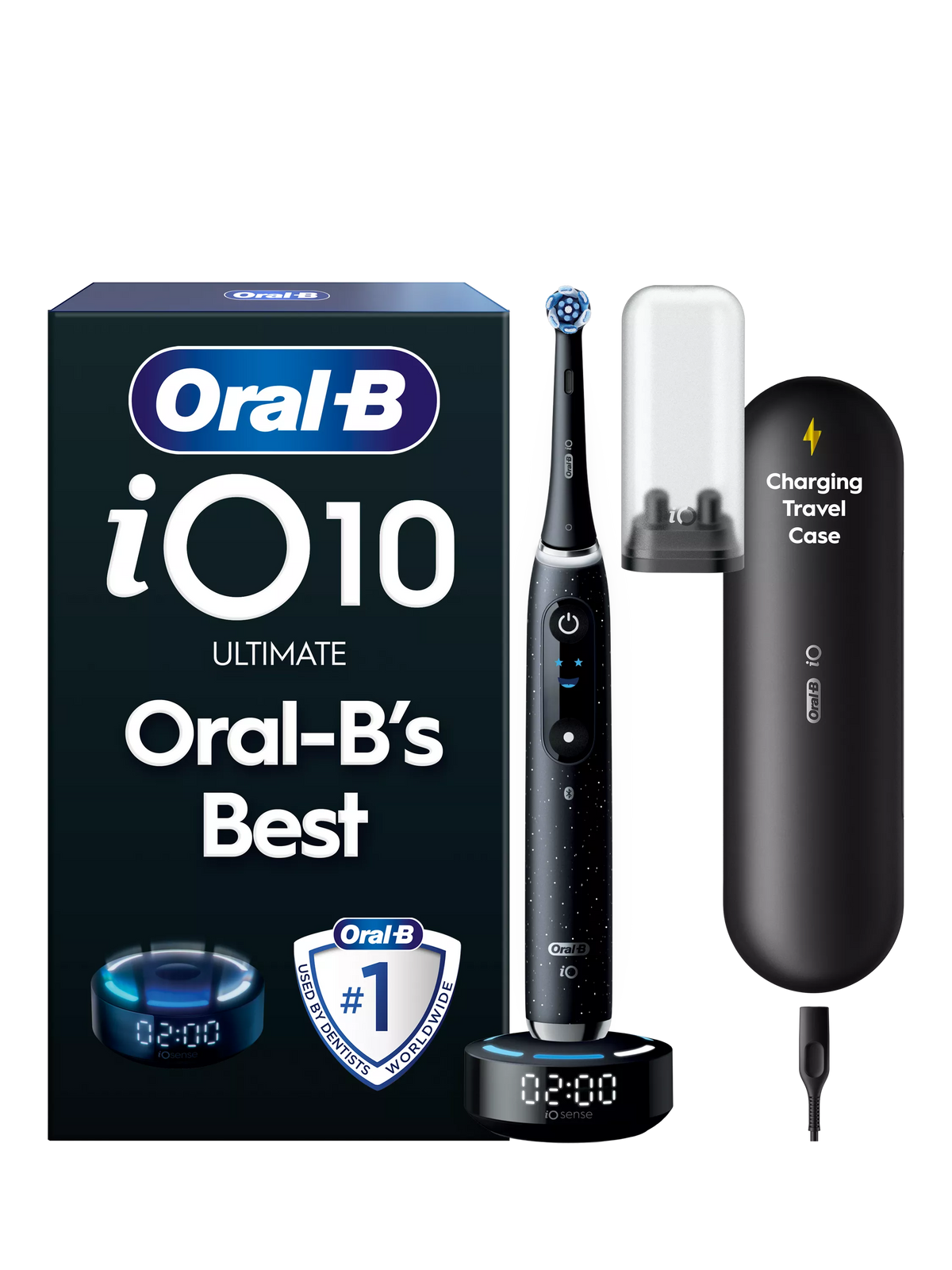 Oral-B iO10 electric toothbrush Cosmic Black (British brand)