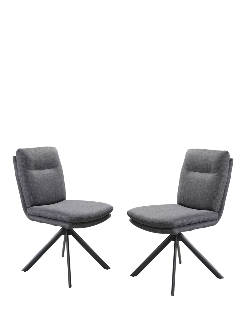 KETTLER swivel dining chair set of 2 grey (British brand)