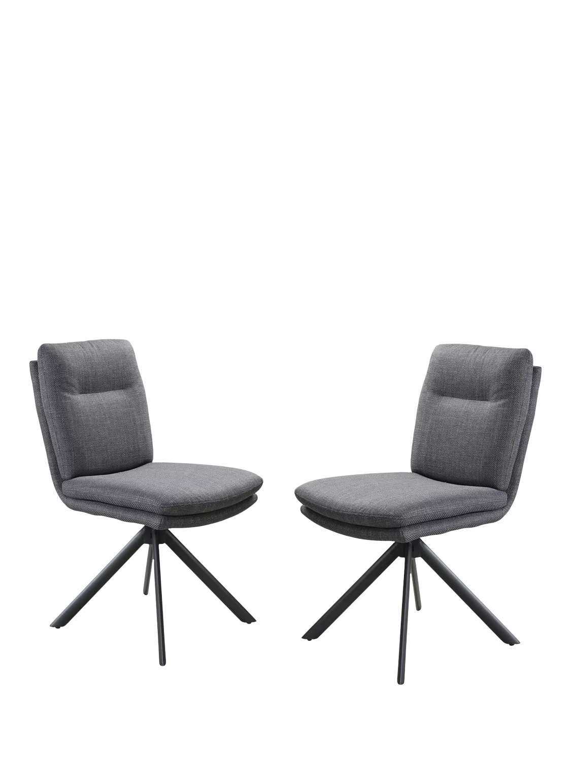 KETTLER swivel dining chair set of 2 grey (British brand)