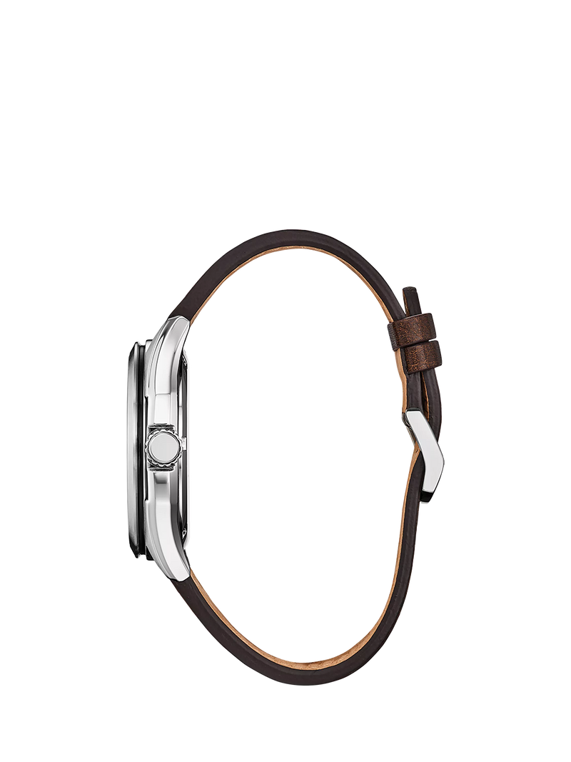 Citizen Terra Force men's watch brown leather strap (British brand)