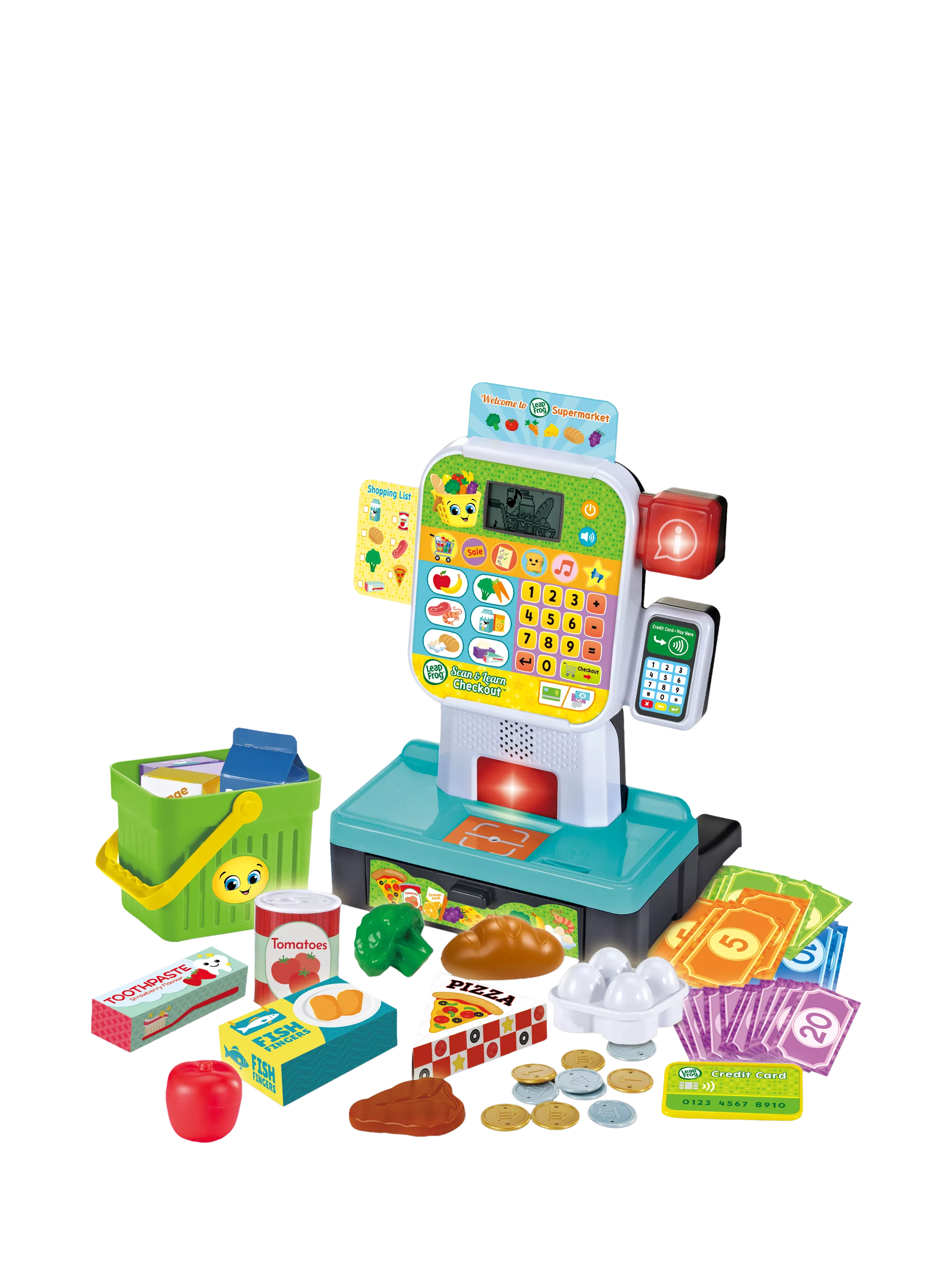 LeapFrog Scan & Learn Checkout Toy pretend play with scanner, imported from the UK