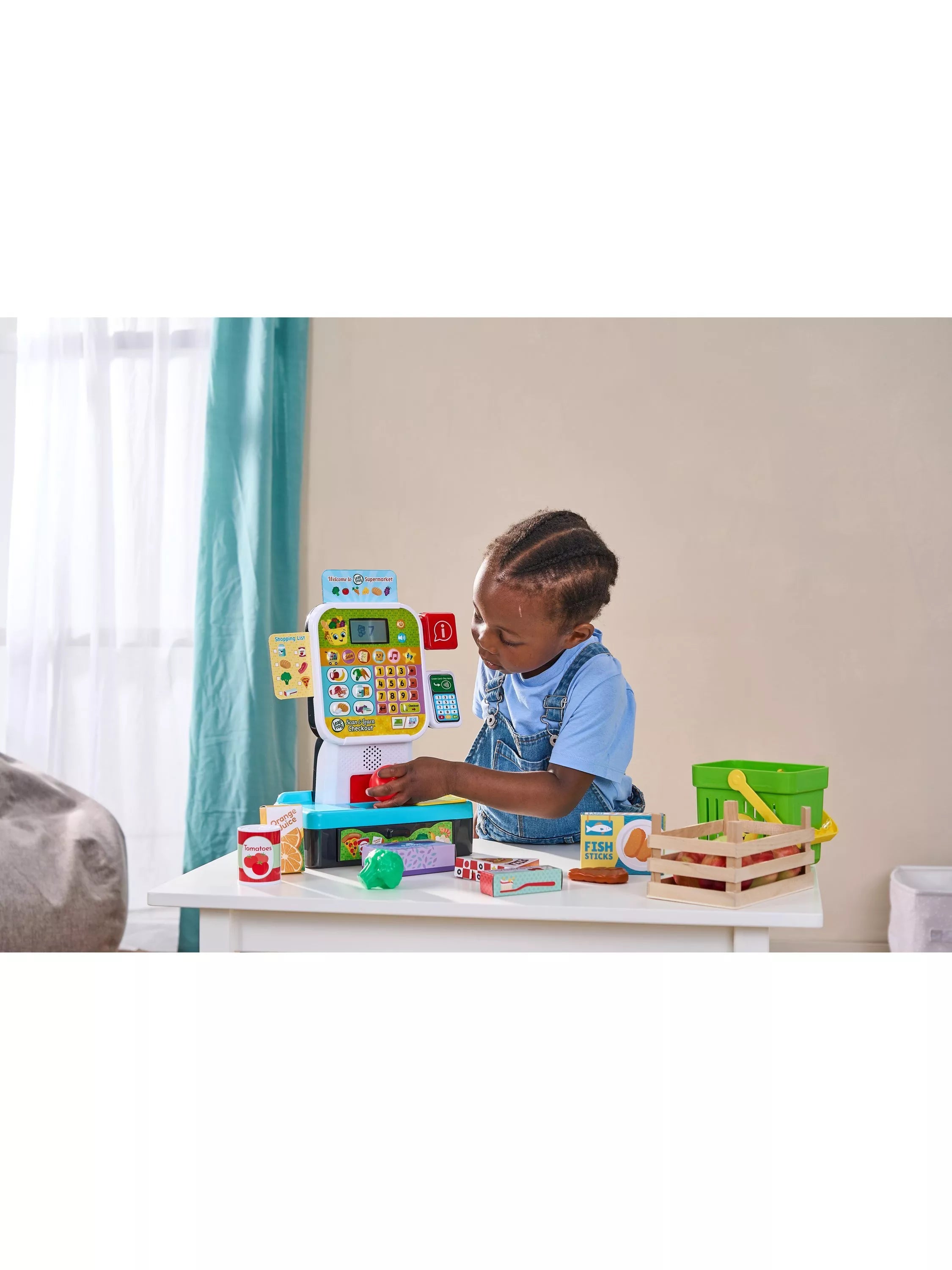 LeapFrog Scan & Learn Checkout Toy pretend play with scanner, imported from the UK