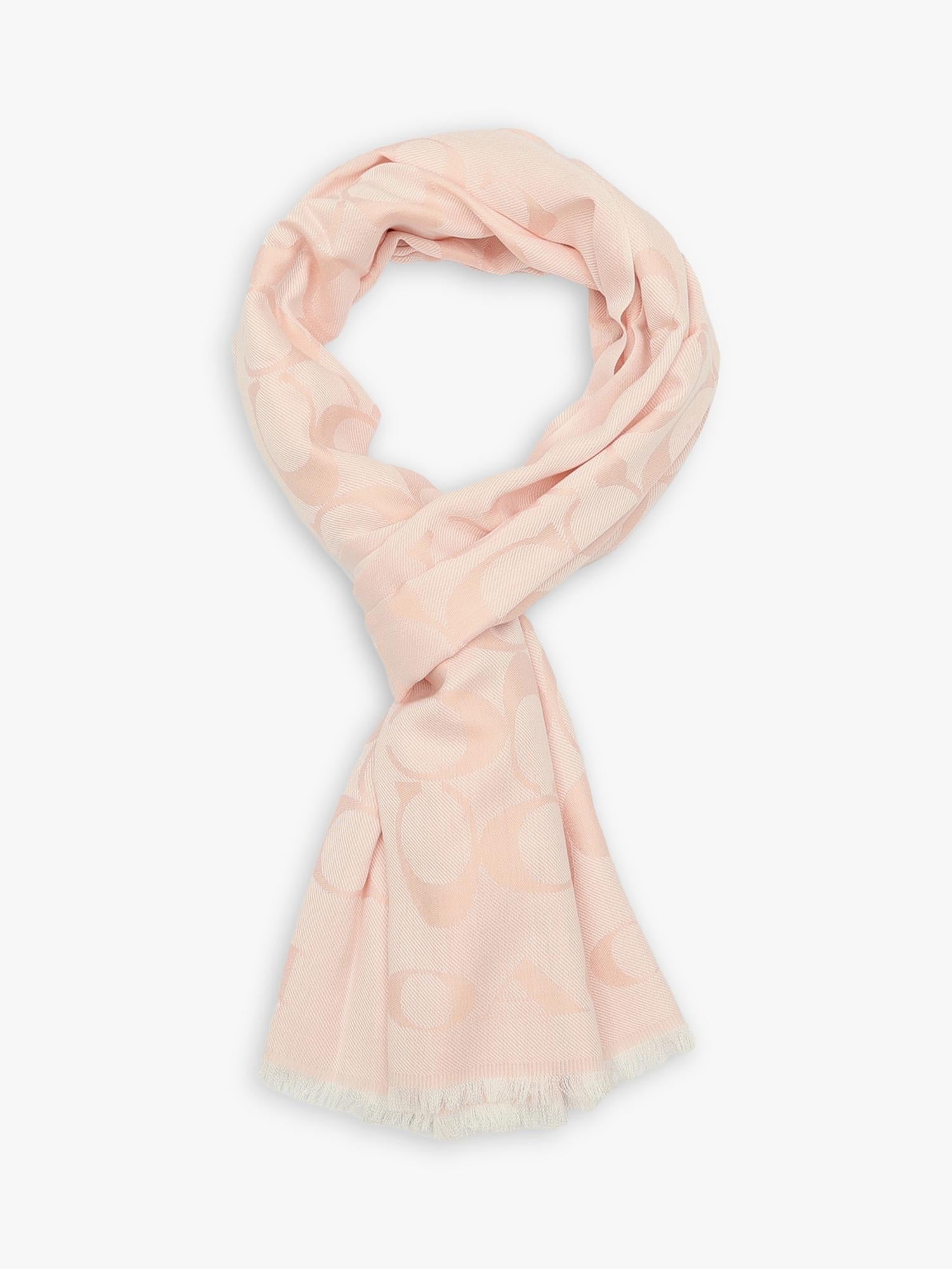 Coach silk blend scarf blush - British product