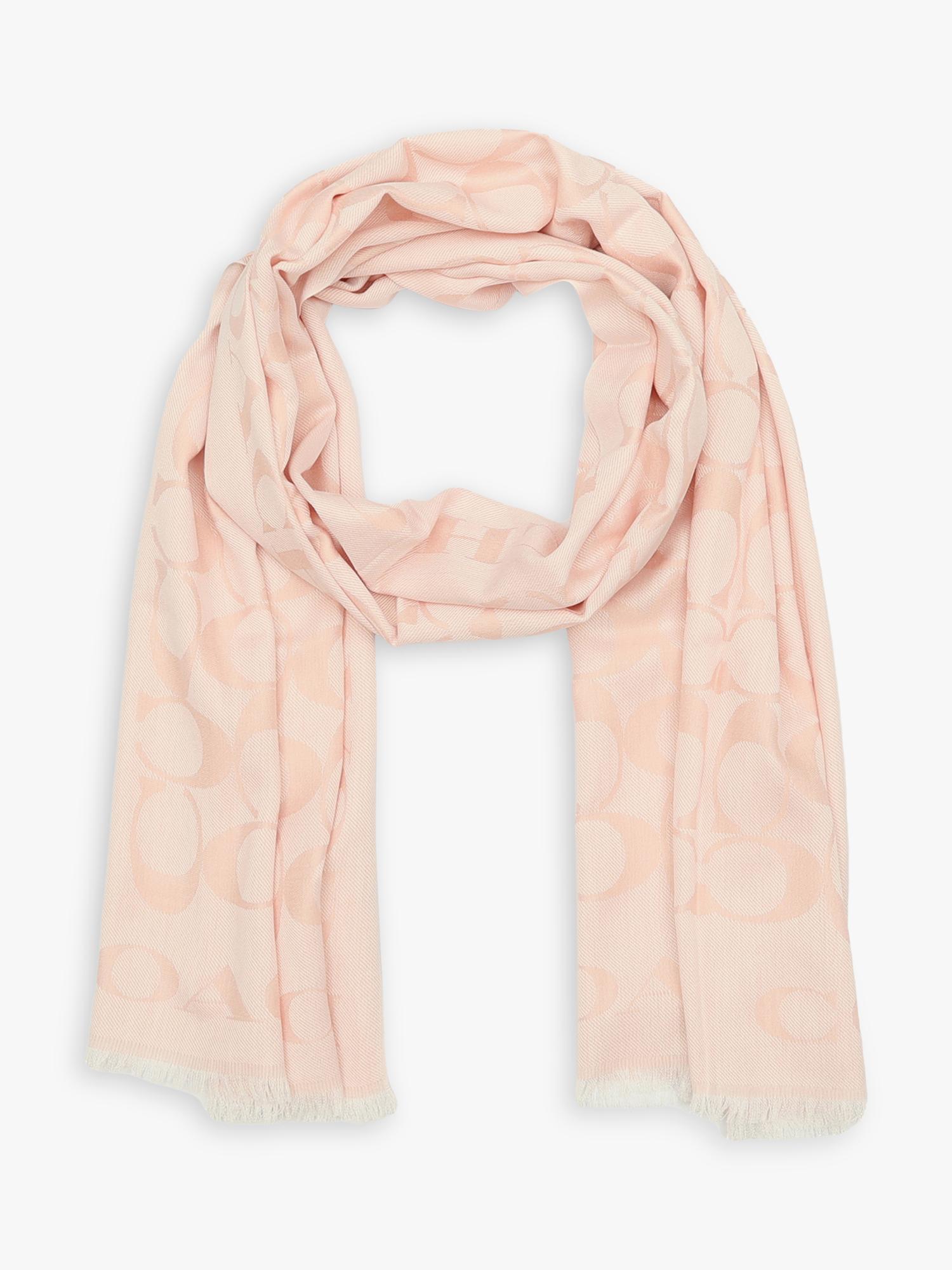 Coach silk blend scarf blush - British product