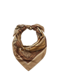 Coach silk scarf Stacked Tabby print Tan (British brand)