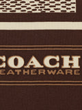 Coach textured signature silk scarf Maple (British brand)