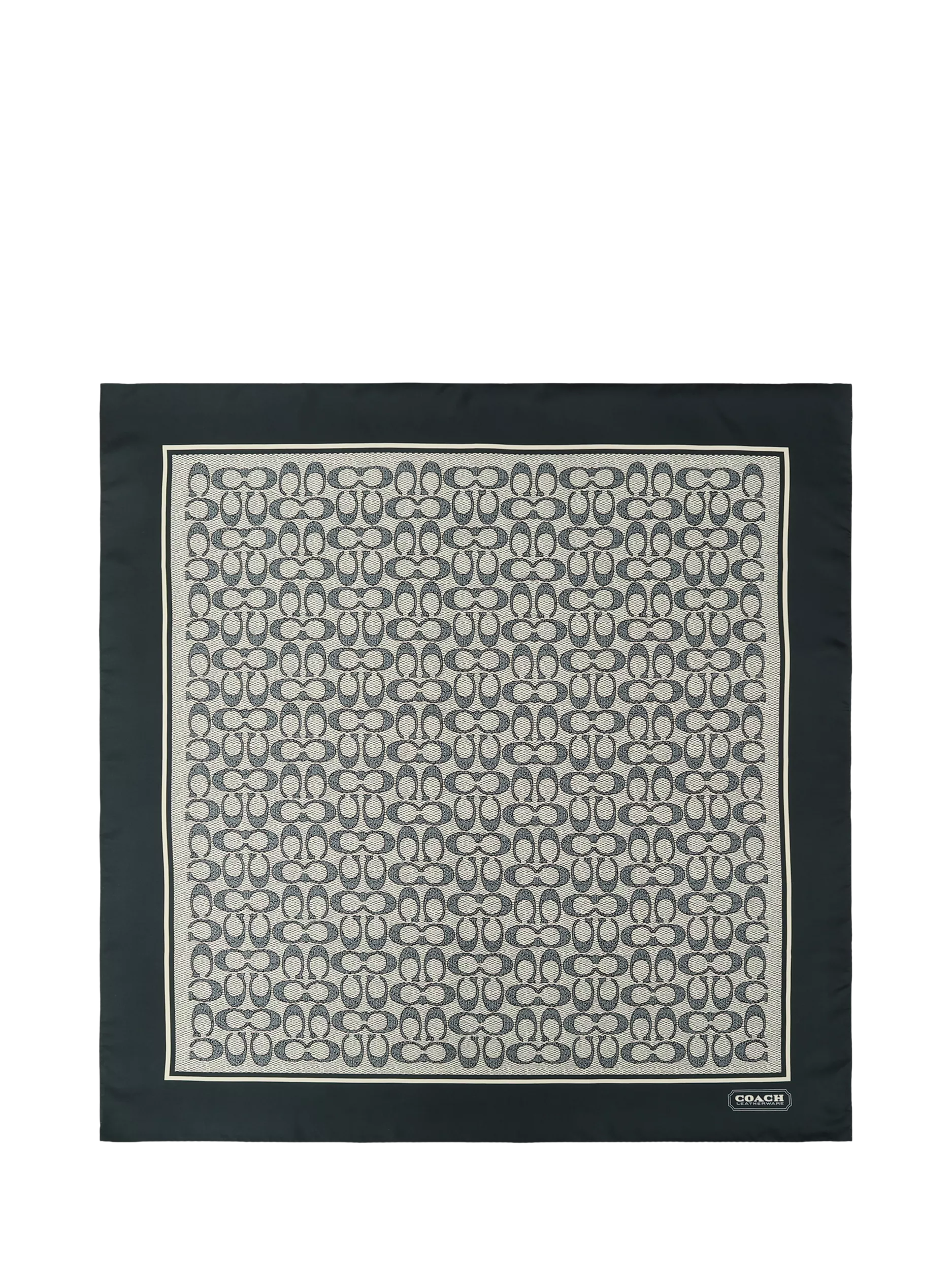 Coach silk scarf navy signature pattern - British product