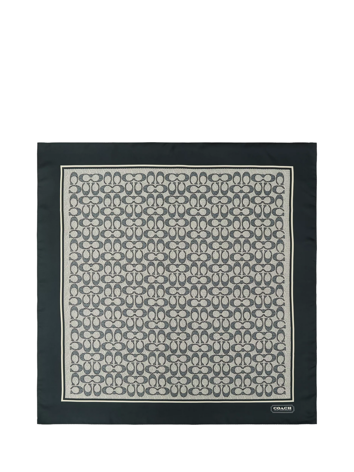Coach silk scarf navy signature pattern - British product