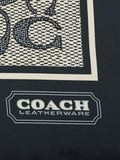 Coach silk scarf navy signature pattern - British product
