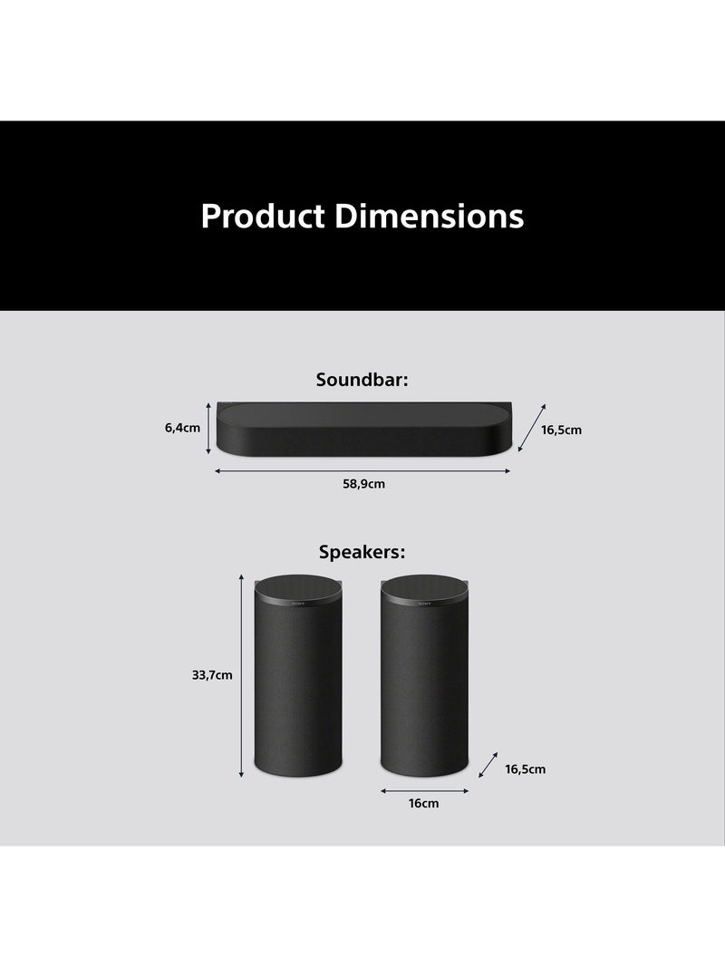 Sony HT-A8 soundbar with 360 Spatial Sound, imported from the UK