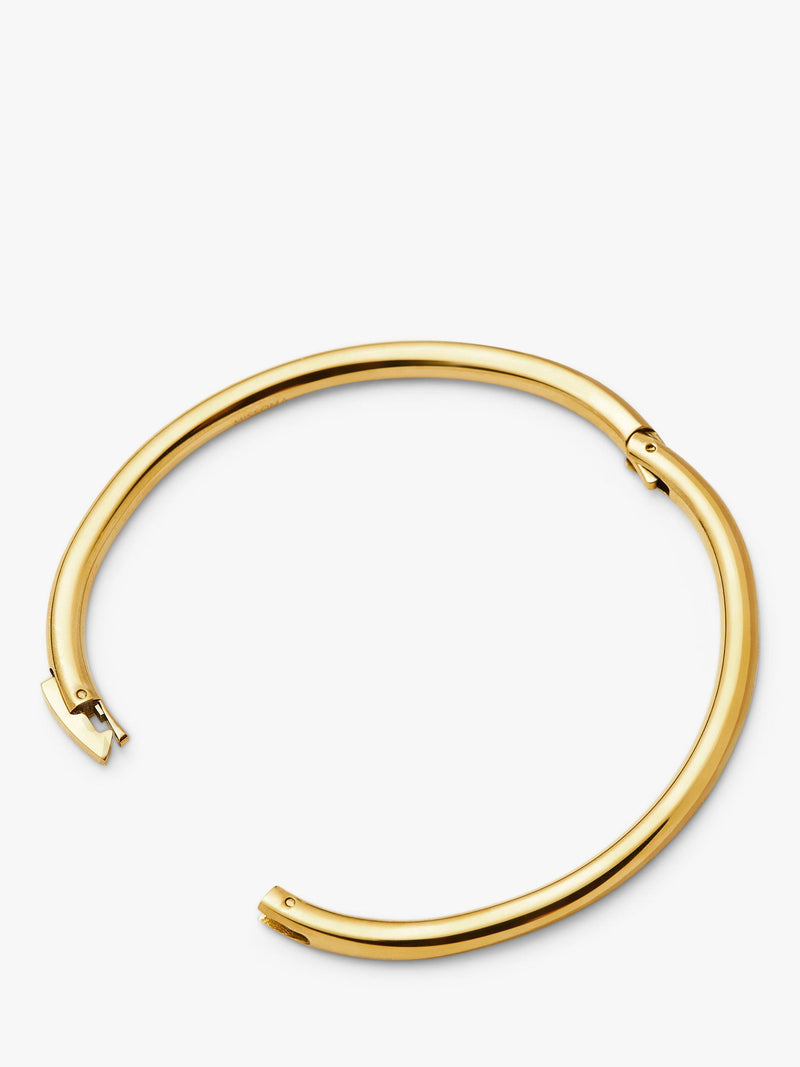 Missoma classic round hinged bangle gold, UK version