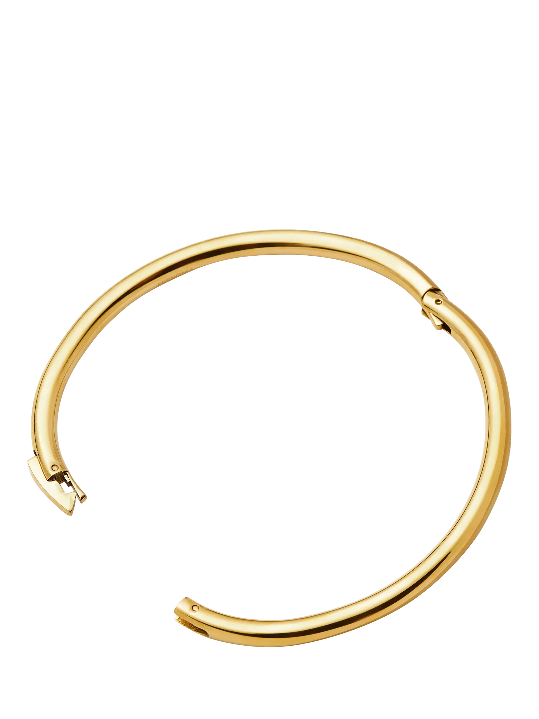 Missoma classic round hinged bangle gold, UK version
