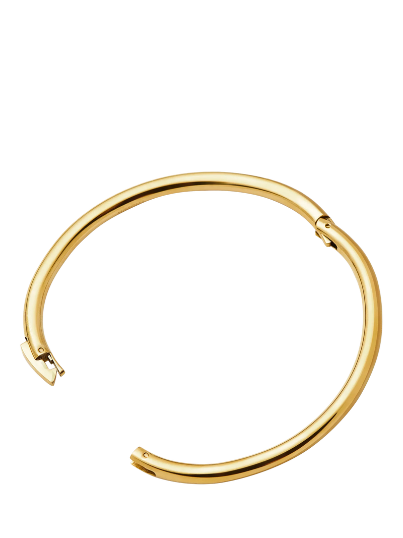 Missoma classic round hinged bangle gold, UK version