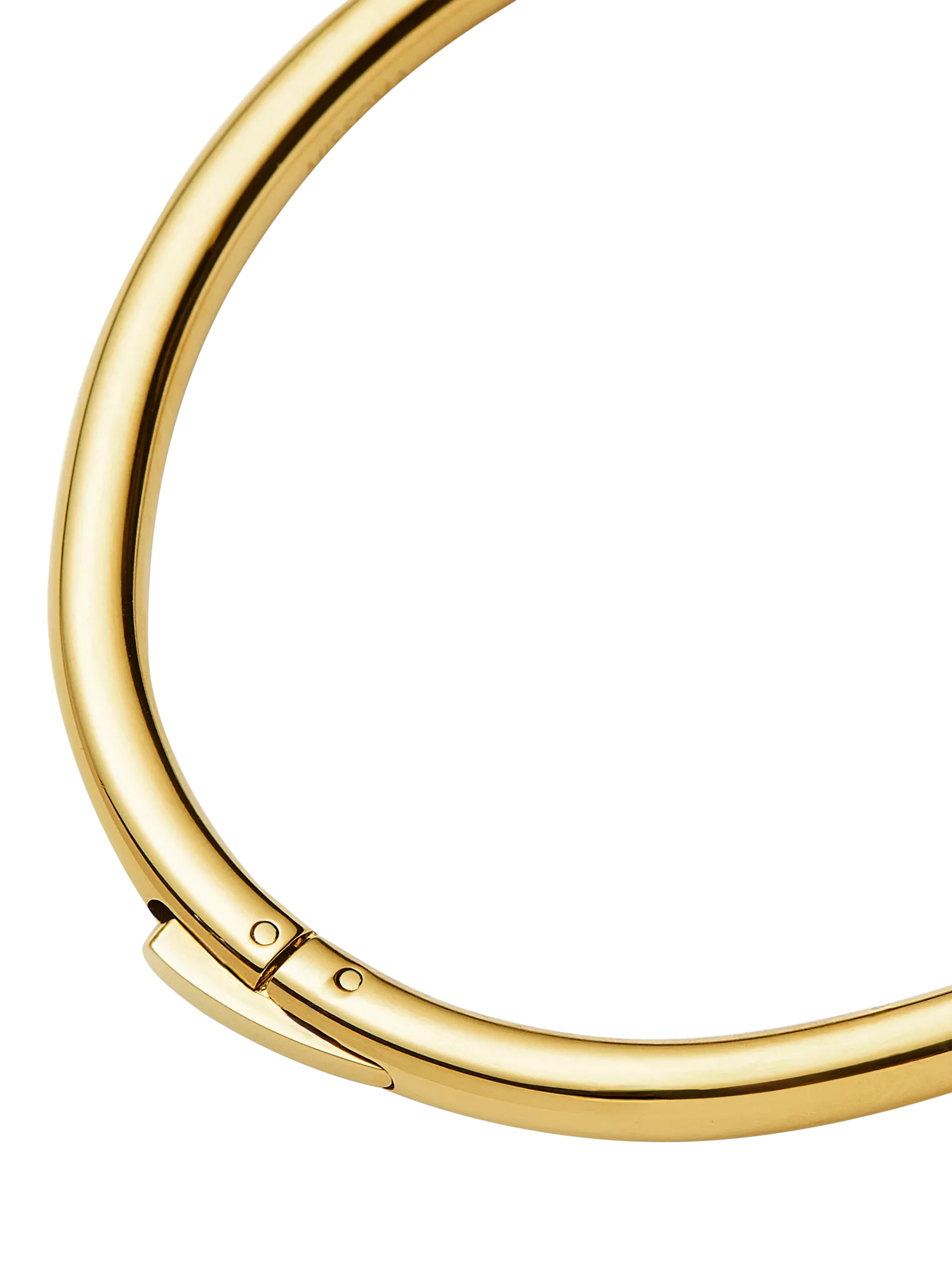 Missoma classic round hinged bangle gold, UK version