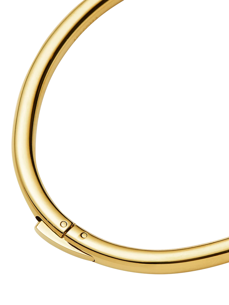 Missoma classic round hinged bangle gold, UK version