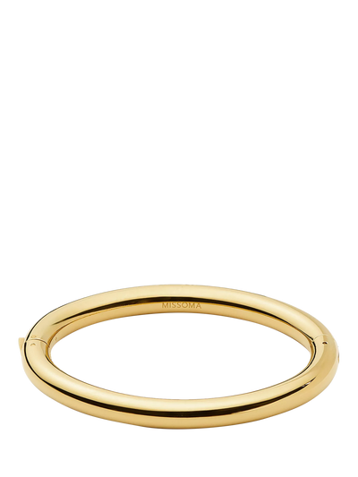 John Lewis Missoma Chunky Round Hinged Bangle Gold- Buy online at McGrocer
