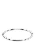 Missoma silver round hinged bangle 4.7x6cm - British product