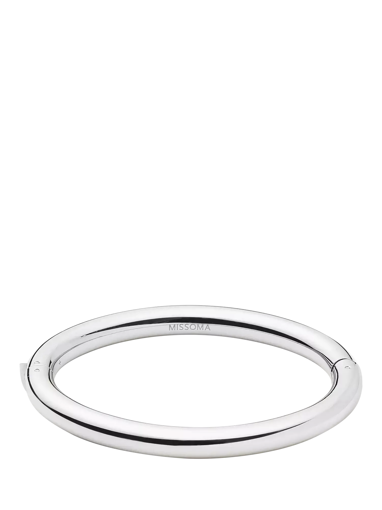 Missoma chunky hinged bangle silver (British brand)