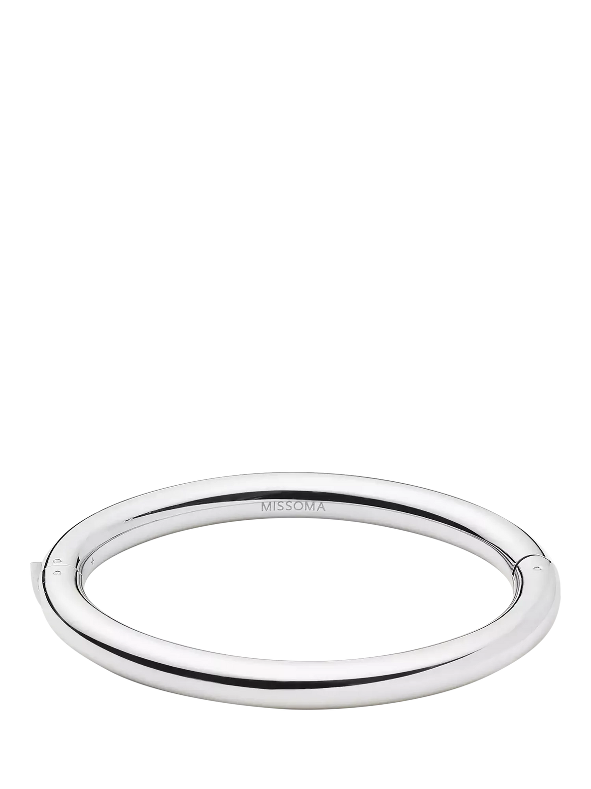 Missoma chunky hinged bangle silver (British brand)