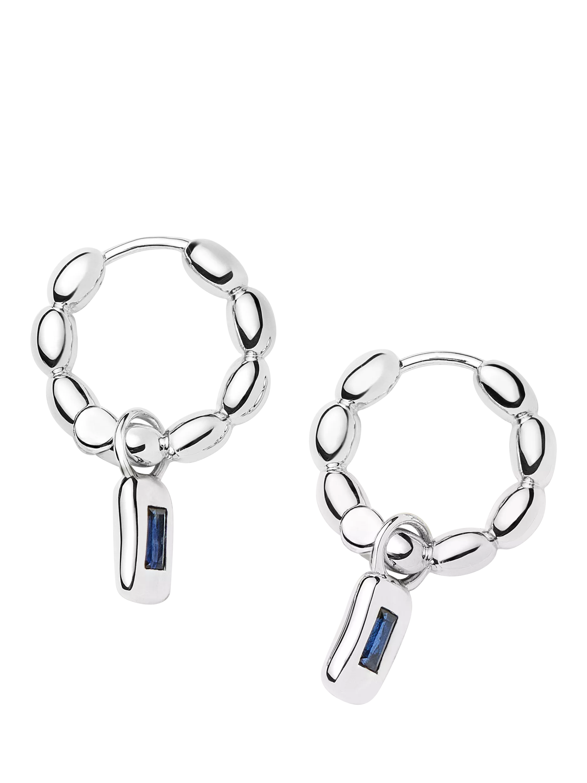 Missoma Molten Charm Hoop Earrings