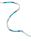 Missoma beaded gemstone choker silver blue, UK version