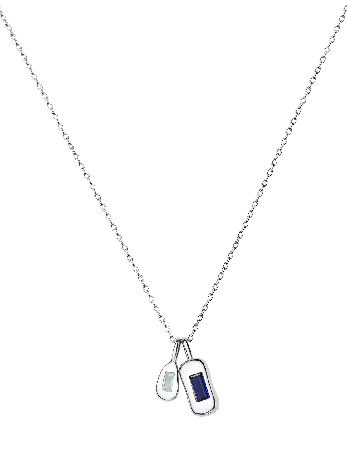 Missoma green and blue onyx pendant necklace 50cm, imported from the UK
