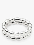 Missoma silver double band stacking ring, imported from the UK