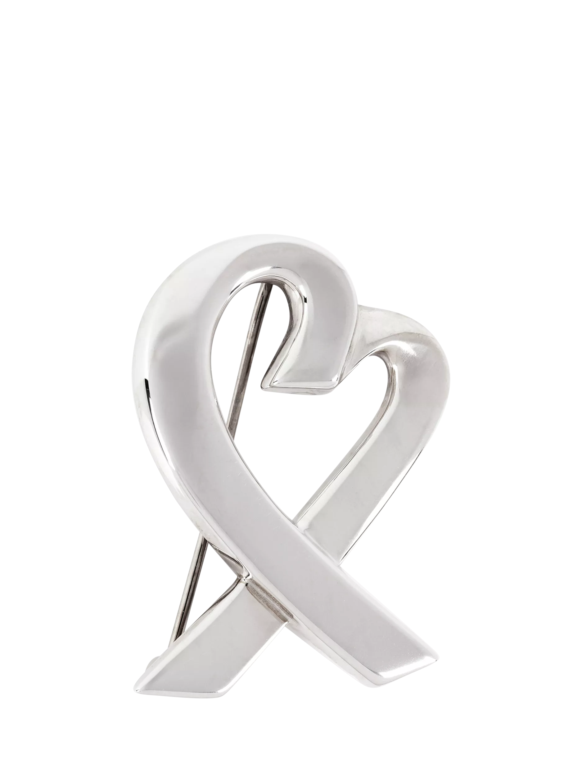 Tiffany & Co. Paloma Picasso heart brooch sterling silver 34x24mm, imported from the UK