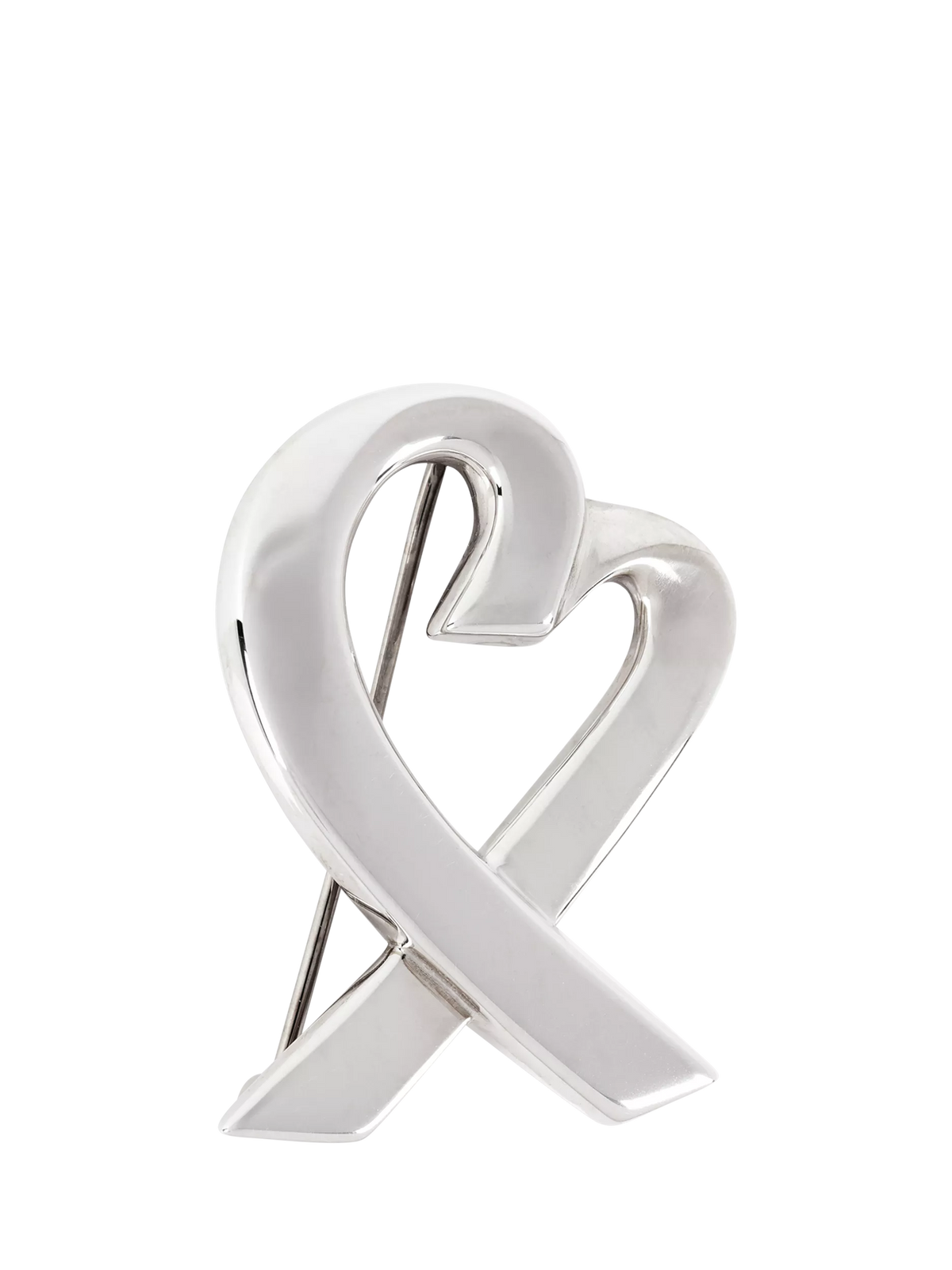 Tiffany & Co. Paloma Picasso heart brooch sterling silver 34x24mm, imported from the UK