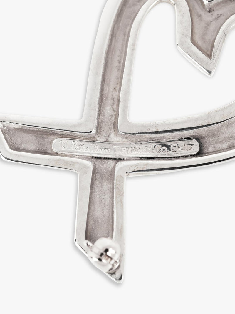 Tiffany & Co. Paloma Picasso heart brooch sterling silver 34x24mm, imported from the UK