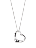 Tiffany & Co. sterling silver open heart necklace 46cm, imported from the UK