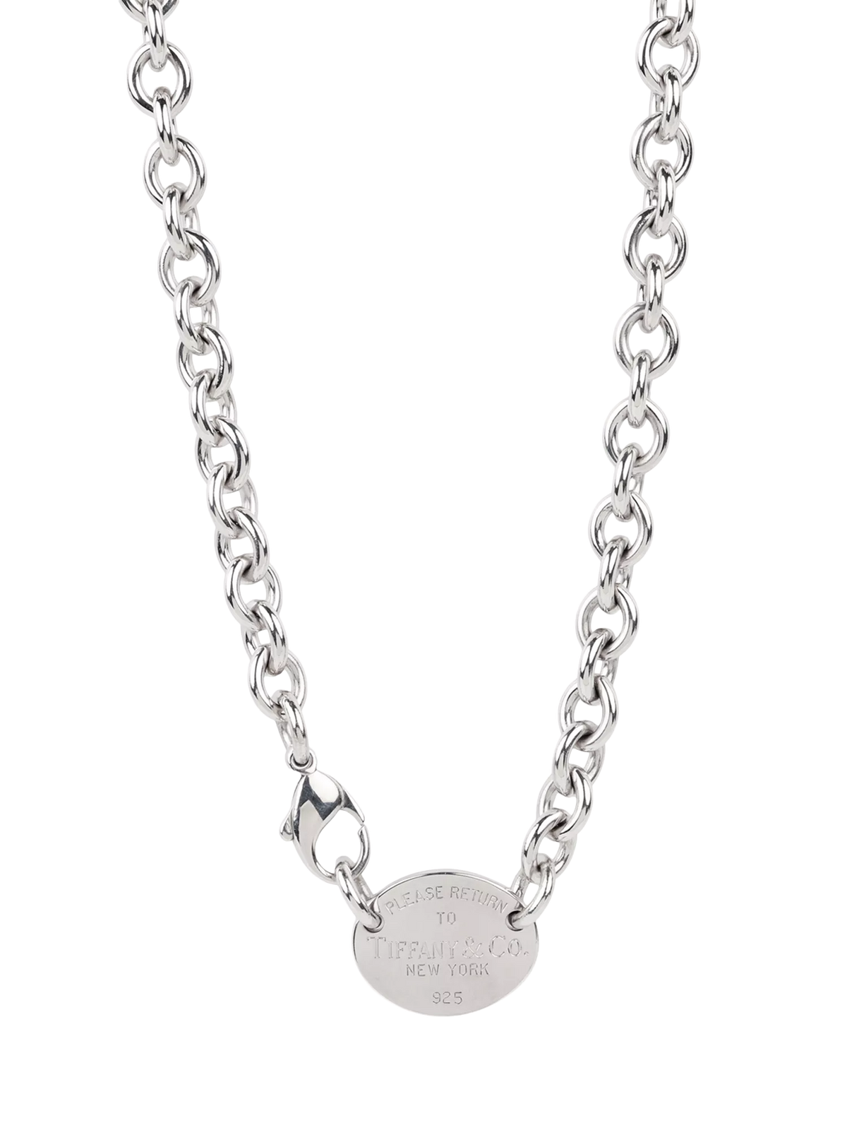 Tiffany & Co. pre-loved sterling silver return to tiffany necklace 39cm (British brand)